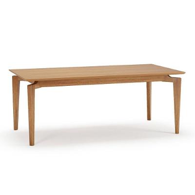 Mesa de Jantar Colúmbia Retangular Madeira de Eucalipto 140CM Castanho Seiva Cosméticos