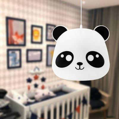 Luminária Pendente Pandinha Luz Difusa Ideal para Leitura Bivolt Branco 28CM