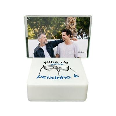 Luminária Mini Box Retrato Filho de Peixe com Iluminação LED 5V e Cabo USB