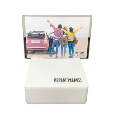 Luminária Mini Box Repeat Please com LED e Porta Retrato 5V 11,5CM