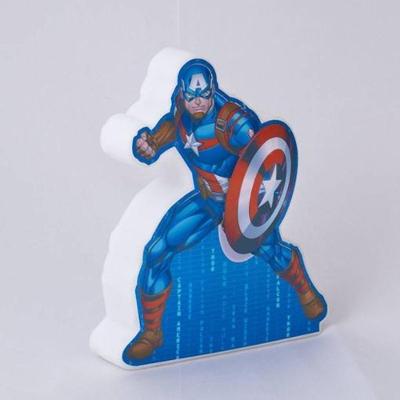Luminária LED Shape Capitão América USB Marvel com Luz Difusa Vermelho Bivolt com Cabo USB 1,2M