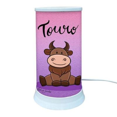 Luminária de Mesa Hug Signo Touro com Iluminação Difusa e Luz Suave Bivolt