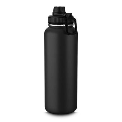 Garrafa Térmica com Alça e Bico 1,2L Parede Dupla Aço Inox Mantém Bebida Quente Ou Fria Preto