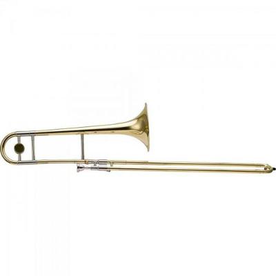 Trombone de Vara HSL-700L Tenor Bb com Vara Flexível Dourado Harmonics com Estojo Softcase