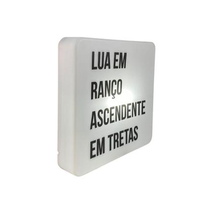 Luminária Box Slim Dupla do Caos com Luz Difusa e Alimentação USB Bivolt
