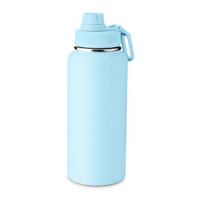 Garrafa Térmica com Alça e Bico 960ml Parede Dupla Aço Inox Isolada a Vácuo Azul