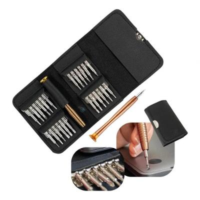 Kit Chave de Precisão 25x1 com Pentalobe e Torx T2 a T15 em Aço para Iphone Macbook Imac Exbom