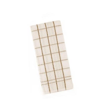 Pano de Copa Felpudo Chef Alta Absorção para Cozinha Branco e Castanho Teka