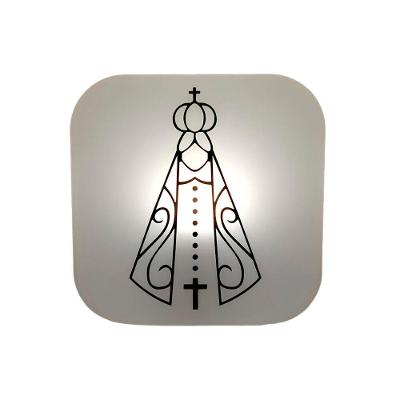 Luminária Box Nossa Senhora com Uso em Parede Ou Sobre Bancadas Bivolt Polietileno