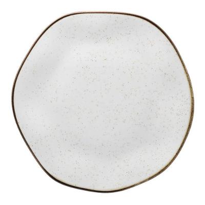 Conjunto de Pratos Ryo Maresia 6 Peças Porcelana para Jantar Azul Oxford 27,5CM