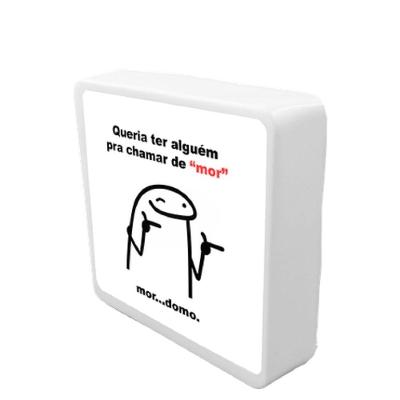 Luminária Bentô Box Mini com Frases Motivacionais Bivolt Polietileno