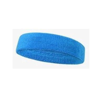 Faixa de Cabeça Esportiva Elástica Absorvente de Suor Azul Claro OEM