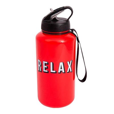Garrafa Relax Ideal para Maratonar Séries com Alça e Tampa com Silicone as 1L