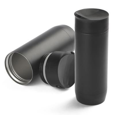 Copo Térmico Slim Black Coffee Time com Tampa Aço Inoxidável Parede Dupla 450ML