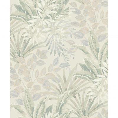 Papel De Parede Time Folhagem Verde Tj3206