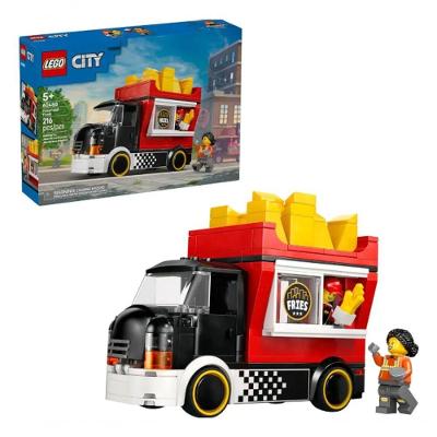 Caminhão de Brinquedo 60488 com Quiosque e Fritadeira Amarelo Lego