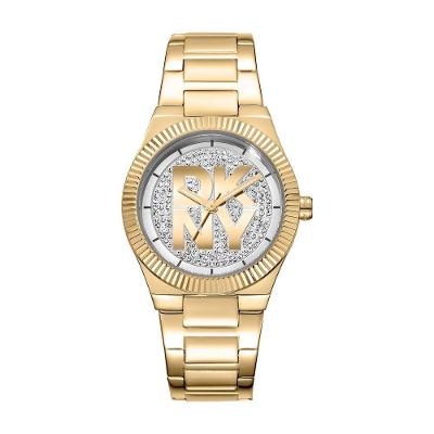 Relógio Feminino The Modernist Analógico em Aço Inox Dourado Donna Karan