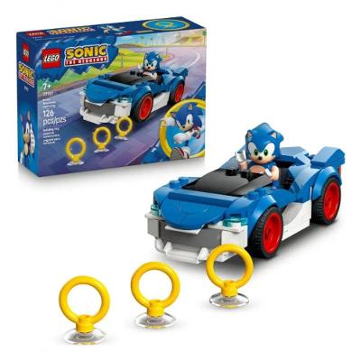 Brinquedo 77117 Conjunto de Montagem com Personagem Sonic Azul Lego 17CM 126 Peças