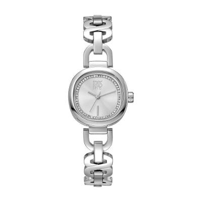 Relógio Feminino Parsons Analógico Aço Inox Prata Donna Karan 24MM