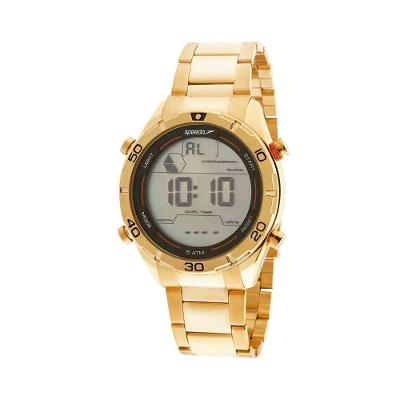 Relógio Masculino Digital Aço Inox com Resistência 5 ATM Dourado Speedo