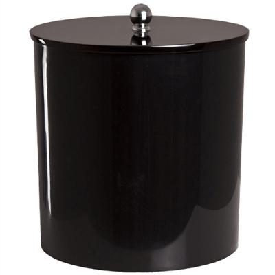 Lixeira Cesto de Lixo Útil 6,2L Plástico Abertura por Pressão Preto Pontto Lavabo