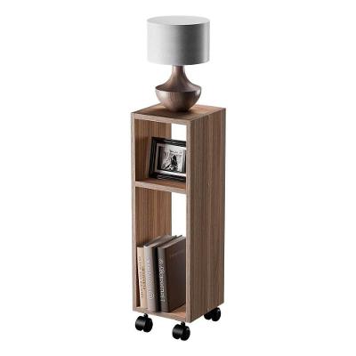 Mesa de Cabeceira Safira sem Gavetas MDP Moderno Marrom 20CM