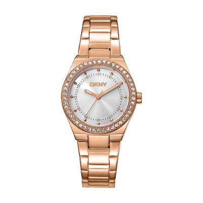 Relógio Feminino Eastside Rose Gold Analógico em Aço Inox Dourado Donna Karan