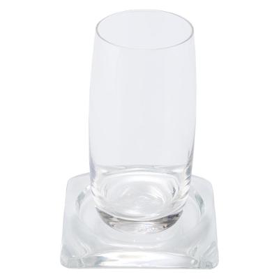 Porta Copos Transparente em Resina para Mesa 6 Unidades Pontto Lavabo
