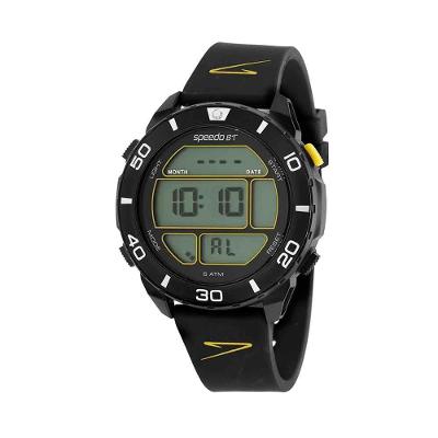 Relógio Masculino Digital Pulseira Silicone Preto Speedo 50MM
