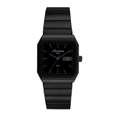 Relógio Masculino Linha 1954 Analógico e Digital Aço Inox Preto Mondaine