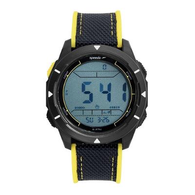 Relógio Masculino Speedo Pedômetro Analógico e Digital em Nylon com Função Pedômetro Preto