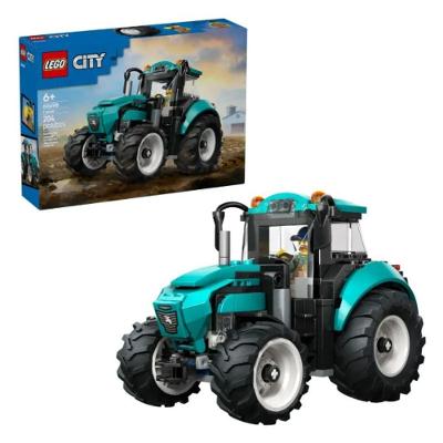 Trator 60498 com Teto Removível e Capô Aberto Turquesa Lego 204 Peças