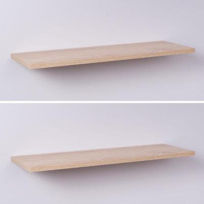 Prateleira Flutuante 40X20CM MDP Suporte Invisível Sala Bege Mercado das Prateleiras Kit 2