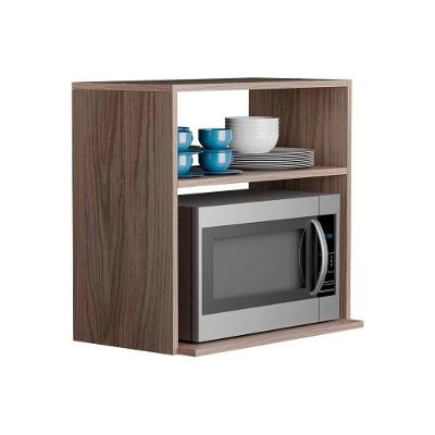 Nicho para Cozinha Cannes sem Porta sem Gavetas 60CM Marrom Mercado das Prateleiras