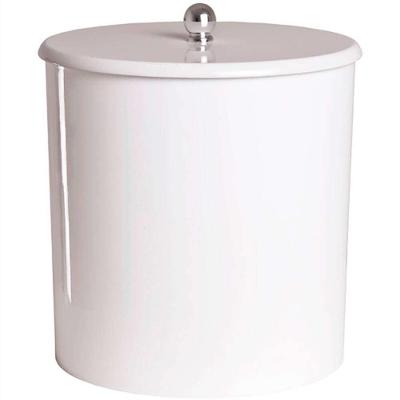 Lixeira Plástica 6,2L Abertura por Pressão Branco Pontto Lavabo