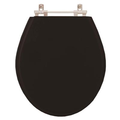 Assento Sanitário Ravena Alongado MDF Alumínio Anodizado Preto Pontto Lavabo