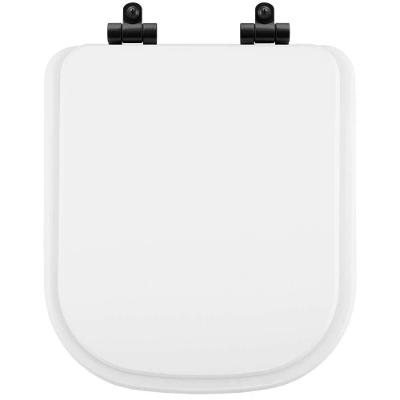 Assento Sanitário Quadra Quadrado Resina Plástica Parafusado Fechamento Suave Branco Pontto Lavabo