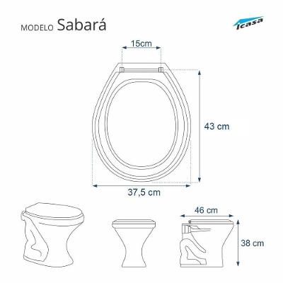 Assento Sanitário Sabará Alongado Resina Plástica Parafusado Convencional Borboletas Branco Pontto