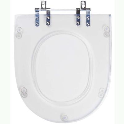 Assento Sanitário Riviera para Vaso Celite Alongado Resina Plástica Convencional Transparente Pontto