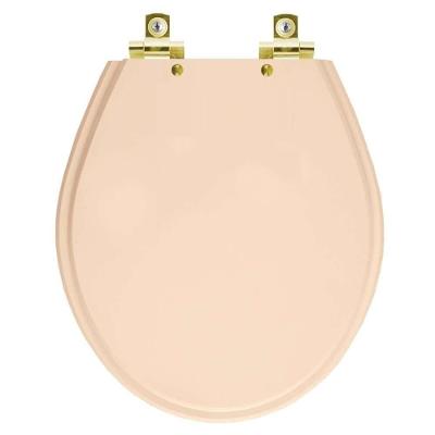 Assento Sanitário Ravena Rosa Floral Alongado Polipropileno Fechamento Suave Rosa Pontto Lavabo