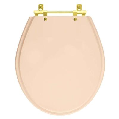 Assento Sanitário Ravena para Bacia Deca Oval MDF Fechamento Convencional Rosa Floral Pontto Lavabo