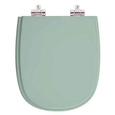 Assento Sanitário Sabatini Alongado Resina Plástica Fechamento Suave Verde Claro Pontto Lavabo