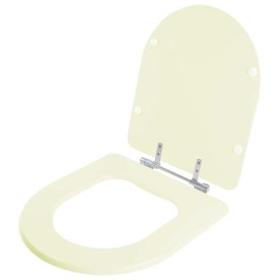 Assento Sanitário Smart Alongado Resina Plástica Parafusado Convencional Bege Claro