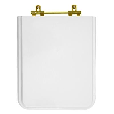 Assento Sanitário Square Quadrado Plástico Parafusado Convencional Branco Pontto Lavabo