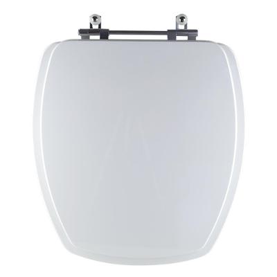 Assento Sanitário Thema Alongado Resina Plástica Convencional Branco Pontto Lavabo