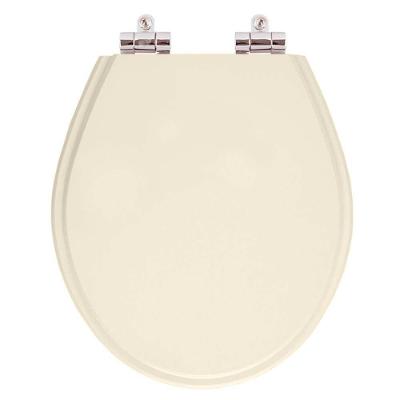 Assento Sanitário Ravena Alongado Resina Plástica Fechamento Suave Soft Close Amêndoa