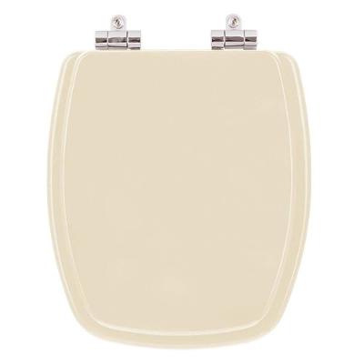Assento Sanitário Stylus Alongado Resina Plástica Fechamento Suave Marfim Pontto Lavabo