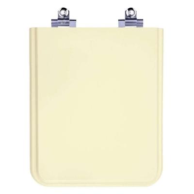 Assento Sanitário Square Bone Quadrado Plástico Fechamento Suave Bege Pontto Lavabo