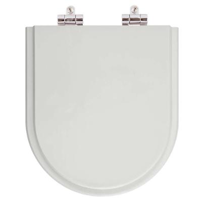 Assento Sanitário Smart Alongado Resina Plástica Fechamento Suave Almofadado Cinza