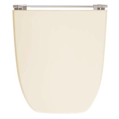 Assento Sanitário Scala Bone Alongado Resina Plástica Parafusado Convencional Bege